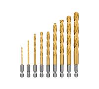 PARKSIDE® Renvoi d’angle pour perceuse ou Forets hélicoïdaux HSS (Jeu de forets Impact 9pcs.)