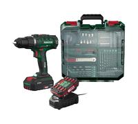 PARKSIDE® Set perceuse-visseuse sans fil et accessoires + 2 Batteries + Chargeur, 20 V