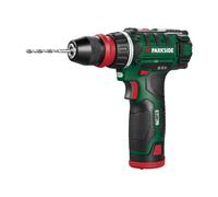 PARKSIDE® Set perceuse-visseuse sans fil PBSA 12 E4 + batterie + chargeur + accessoires, 12 V