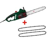 PARKSIDE® Tronçonneuse électrique + lot de 2 chaînes de rechange 16"