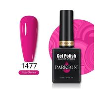 Parkson-Verhéritage Gel Uv Hybride À Tremper Semi-Continu,Laque Pailletée D'été,Couche De Base Et De Finition Rouge,N64.Art,12ml.1477.