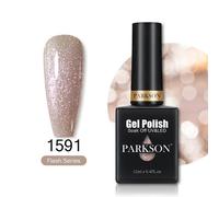 Parkson-Verhéritage Gel Uv Hybride À Tremper Semi-Continu,Laque Pailletée D'été,Couche De Base Et De Finition Rouge,N64.Art,12ml.1591.