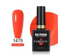 Parkson-Verhéritage Gel Uv Hybride À Tremper Semi-Continu,Laque Pailletée D'été,Couche De Base Et De Finition Rouge,N64.Art,12ml.1475.