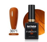 Parkson-Verhéritage Gel Uv Hybride À Tremper Semi-Continu,Laque Pailletée D'été,Couche De Base Et De Finition Rouge,N64.Art,12ml.3071.