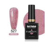 Parkson-Verhéritage Gel Uv Hybride À Tremper Semi-Continu,Laque Pailletée D'été,Couche De Base Et De Finition Rouge,N64.Art,12ml.527.