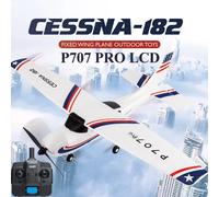 Parkten RC avion P707G PRO LCD Version 2.4G 3D/6G avec gyroscope 3Ch avion à voilure fixe jouets d'extérieur Drone RTF CESSNA 182 planeur 1B With LED Foam