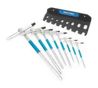 Park Tool Thh-1 Sliding T-handle Hex Wrench Set Tool Argenté 2-10 mm Silver / Blue