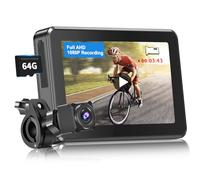 PARKVISION Miroir a Velo avec Enregistrement, Camera Velo Arriere avec 4,3 "ahd 1080p Moniteur, Rotation réglable à Camera retroviseur Velo pour la Plupart des guidons de vélo, Carte TF 64G Incluse