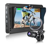 PARKVISION Miroir à vélo Rétroviseur de caméra arrière avec véritable écran AHD 1080p de 4,3", 8000mah Batterie Rechargeable vélo Guidon Miroir avec Excellente Vision Camera Velo Arriere