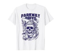 Parkway Drive - Produit officiel - Tête de mort de surfeur - Blanc T-Shirt