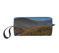 Parkway Mountains Trousse de maquillage de voyage portable pour femme Motif montagnes, blanc, Taille unique, Trousse de maquillage