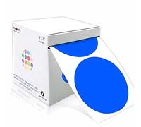 PARLAIM Lot de 500 Etiquettes Autocollantes Pastilles Adhésives Rondes de 7,6 cm - Bleu