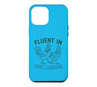 Parlant couramment la Langue des volailles dans Le Jardin - Fermier de Poulet Homestead Coque pour iPhone 12 Pro Max