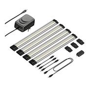 parlat Lampe LED d'agencement Siris, variateur d'intensité tactile, plate, 30cm, 370lm chacune, blanc, set de 4 pièces