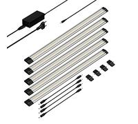 parlat LED Lampe d'agencement SIRIS, plate, 50cm chacune, 531lm chacune, blanc chaud, 5 pièces