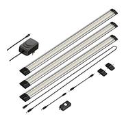 parlat LED Luminaire d'agencement Siris, détecteur de mouvement, plat, 50cm chacun, 655lm chacun, blanc, 3 pièces