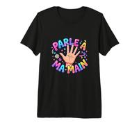 Parle à ma Main Musique 90 2000 Festival Retro Kermesse T-Shirt Haut de Gamme