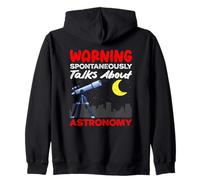 Parle spontanément de l'astronomie Avertissement drôle Sweat à Capuche