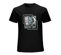 Parlede Laugh Tracks Loose Different with Knocked Mens T-Shirt Black L