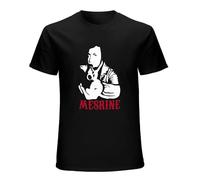 Parlede Mesrine Movie Französische Gangster - Filme Public Enemy #1 Cassel Movie 100% Cotton Short Sleeve T-Shirt Black XXXL