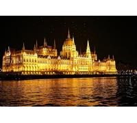 Parlement de Budapest, Puzzle de 1000 pièces, idéal pour Les Amateurs de Puzzles en Famille ou Entre Amis, Puzzle de Collection (38 x 52 cm).