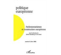 Parlementarismes et construction européenne Tome 9 - Collectif - L'harmattan - broché - Revue