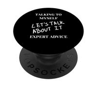 Parler à Moi-même : Conseils d'experts Amusants, parlons-en PopSockets PopGrip Adhésif