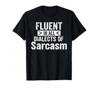 Parler couramment Tous Les dialectes du Sarcasme Bold Minimal Design T-Shirt