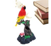 Parler du Perroquet - Réplique d'oiseaux Mimic, créature à Plumes ludiques | Voix électronique répétitive Jungle Companion, chirurage animé Ornement Sparrow pour Les Adultes Nursery Patio CLAS