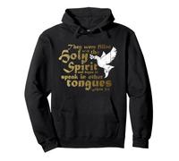 Parler en Langues Cadeau - Verse de la Bible chrétienne Actes 2 4 Sweat à Capuche
