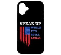 Parler - Tout en étant légal : Free Speech USA Coque pour iPhone 16 Plus
