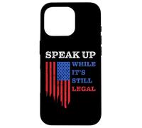 Parler - Tout en étant légal : Free Speech USA Coque pour iPhone 16 Pro