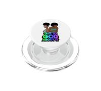 Parlez à Dieu à ce Sujet Noir chrétien mélanine chrétiens Amour PopSockets PopGrip pour MagSafe