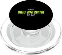 Parlez d'observation d'oiseaux avec Moi Funny Birder PopSockets PopGrip pour MagSafe