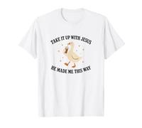 Parlez-en à Jésus, il m'a Fait comme ça Goose Christian T-Shirt