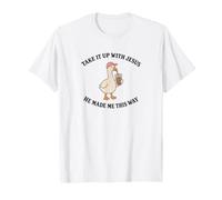 Parlez-en à Jésus, il m'a Fait comme ça Goose Christian T-Shirt