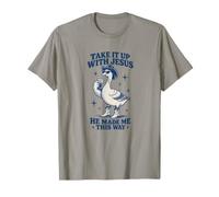 Parlez-en à Jésus, il m'a Fait comme ça Goose Christian T-Shirt