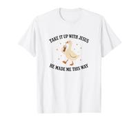 Parlez-en à Jésus, il m'a Fait comme ça Goose Christian T-Shirt Graphique avec Valeur