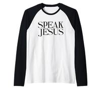 Parlez Le nom de Jésus au-Dessus de Tous Les Noms Chrétien inspirant Manche Raglan