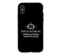 Parlez-Moi comme l'IA et validez Mes Sentiments Coque pour iPhone X/XS