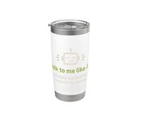 Parlez-moi comme l'IA et validez mes sentiments Gobelet isotherme en acier inoxydable double paroi