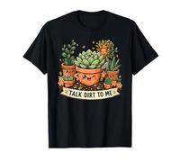 Parlez-Moi De La Saleté Mignon Kawaii Plant Lover Houseplant T-Shirt