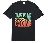 Parlez-Moi du Codage AI Texte drôle Citations de Codage drôles Comfort Colors Adult Heavyweight T-Shirt