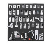 Parliky 1 boîte Kit de Pied Presseur Multifonction pour Machine à Coudre Domestique Accessoires Légers et Faciles à Installer Guide Ourlet Compatible Brother Singer Babylock de Couture