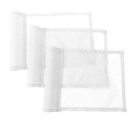 Parliky 1 Ensemble Drapeau Cible de Golf Blanc en Nylon Léger et Résistant pour Entraînement Extérieur et Yard Training, pour Pratique et Amélioration du Putting 3 Pièces