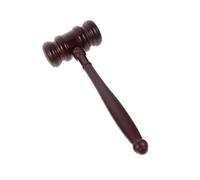 Parliky 1 pièce Marteau Bois de Juge pour Enchères Gavel Bois pour Accessoires de Jeu de Rôle pour Présentations et Réunions