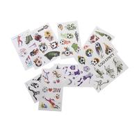 Parliky 10 feuilles Tatouages Éphémères Football Garçon Fille Autocollants Visage Bras Colorés Pour Fête Kidstemporary