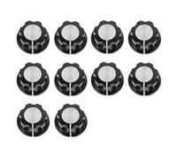 Parliky 10 Pcs Boutons de Commande du Potentiomètre en Bakélite Ronde Résistants à L'usure Noyau en Cuivre Intérieur pour Appareils Audio et Potentiomètres Rotatifs
