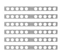 Parliky 10 Pièces Barres Espacement Métalliques pour Micro Guitare Cordes Précis Hauteur Micro Bande Conductrice pour Installation et Alignement Stable