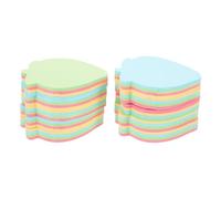 Parliky 10 Pièces Bloc Notes Autocollant Forme de Fraise Papier Note Adhésif pour Bureau École et Maison Facile à Coller Déchirer